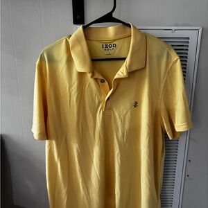 Izod Men's Polo Shirt in Bright Yellow